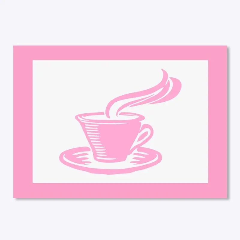 COFFEE pink cup