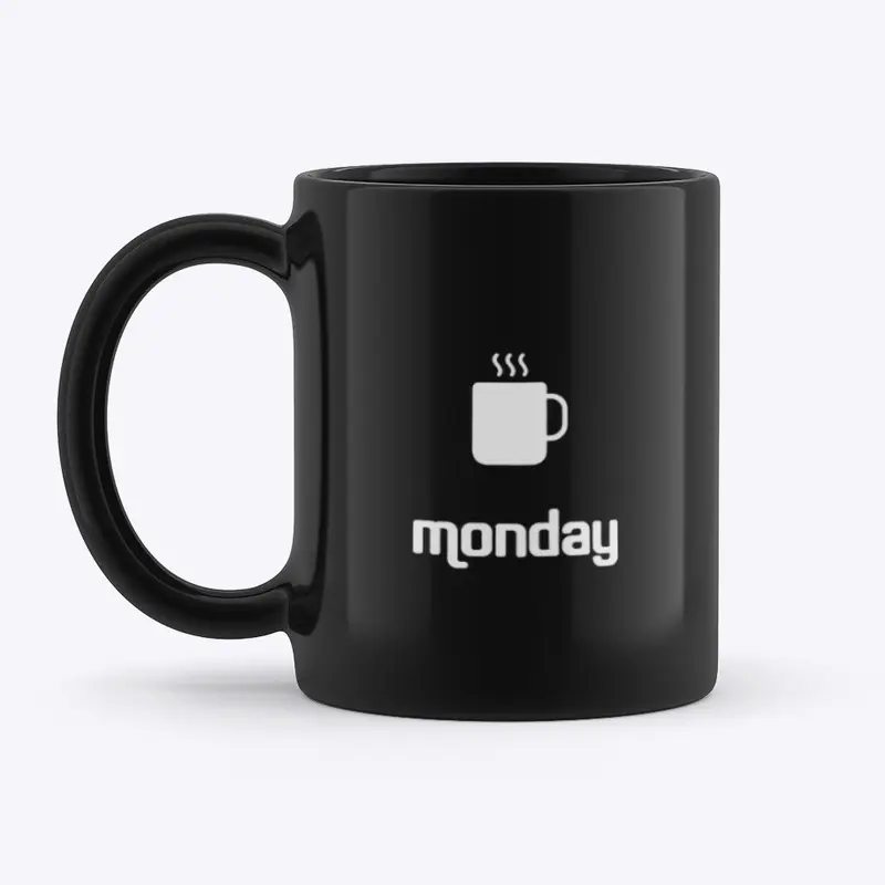 Monday COFFEE Mug (Black)